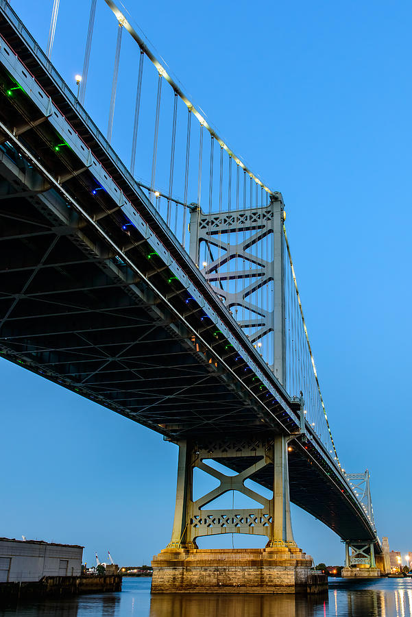 Ben Franklin Bridge Photograph by Louis Dallara