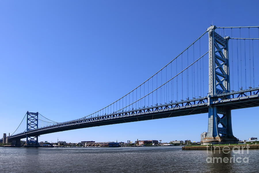 Philadelphia Photograph - Ben Franklin Bridge by Olivier Le Queinec