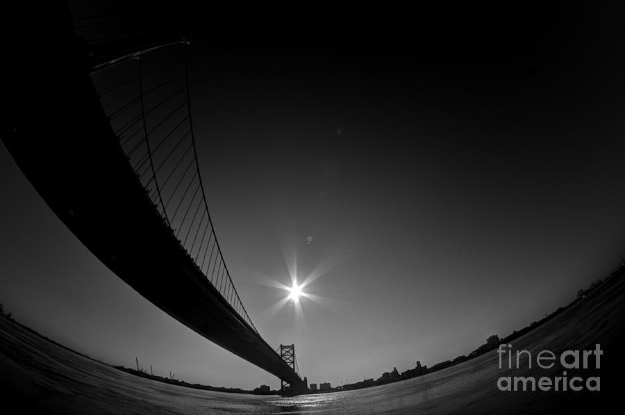 Philadelphia Photograph - Ben Franklin Bridge Perspective by Mark Ayzenberg