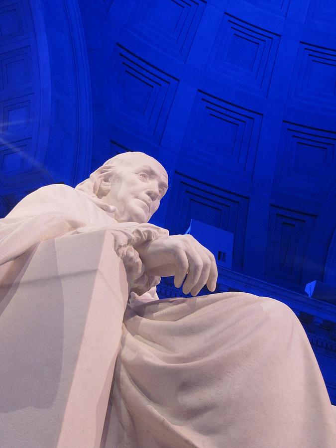 Ben Franklin in Blue II Photograph by Richard Reeve
