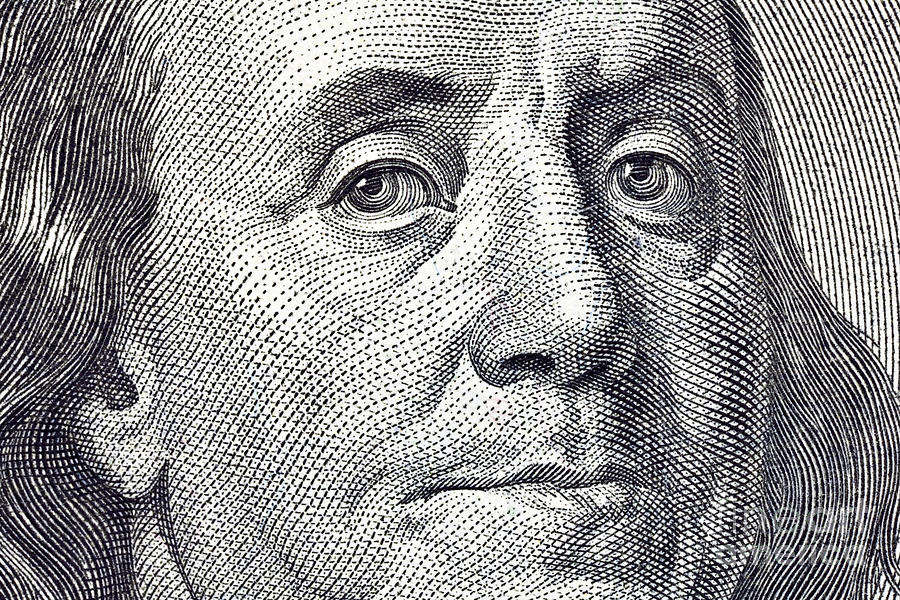 Ben Franklin Macro Close Up Photograph by Trekkerimages Photography ...