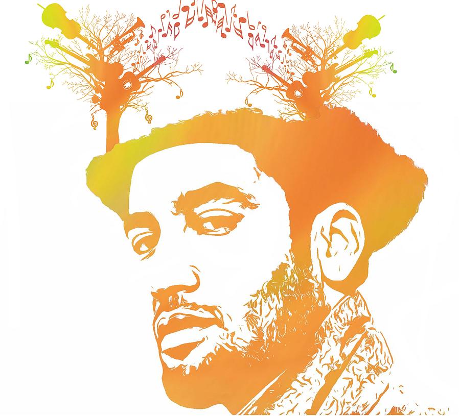 Music Man Mixed Media - Ben Harper Pop Art by Dan Sproul Music Man Mixed Media - Ben Harper Pop Art by Dan Sproul