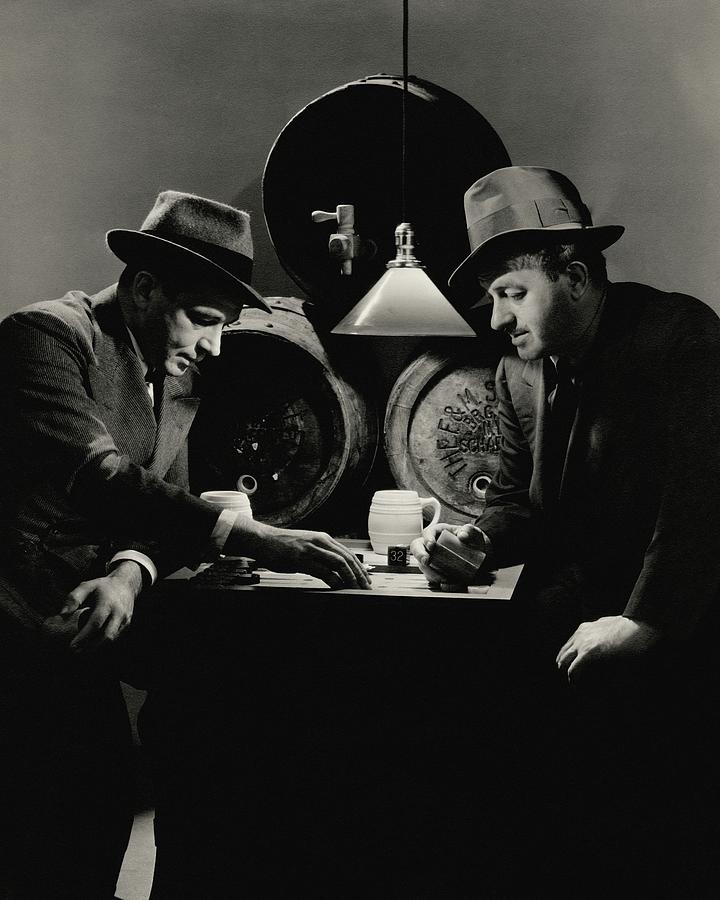 Ben Hecht And Charles Macarthur Playing Photograph by Lusha Nelson