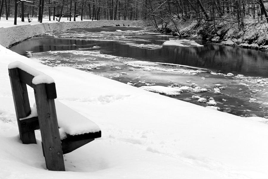 Bench by the River Photograph by Wendy Gertz