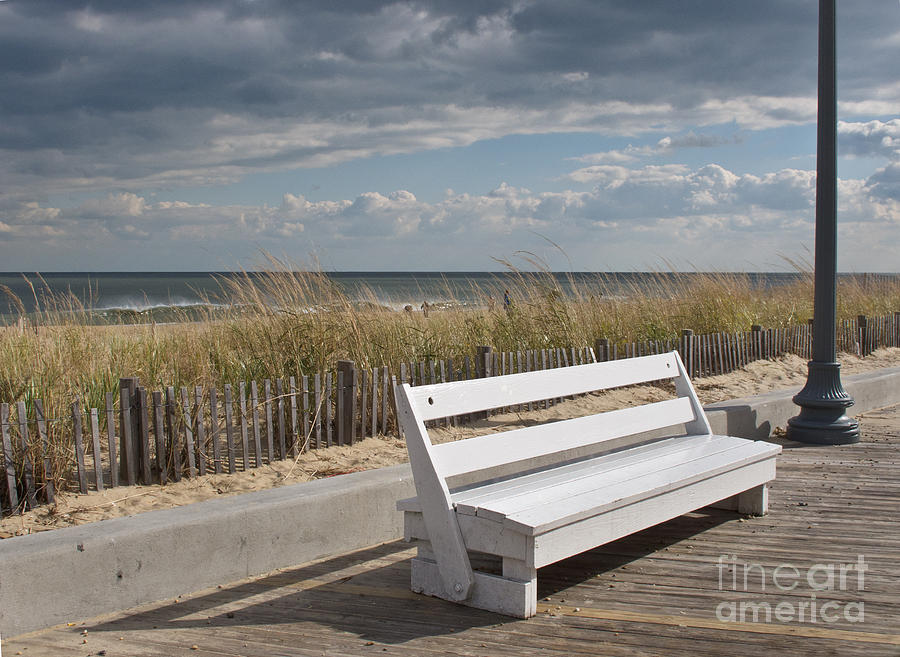 Beach Photograph - Bench Warmer by Arlene Carmel