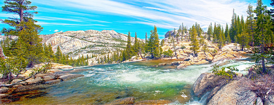 Bend On Tuolumne River Photograph by Steven Barrows