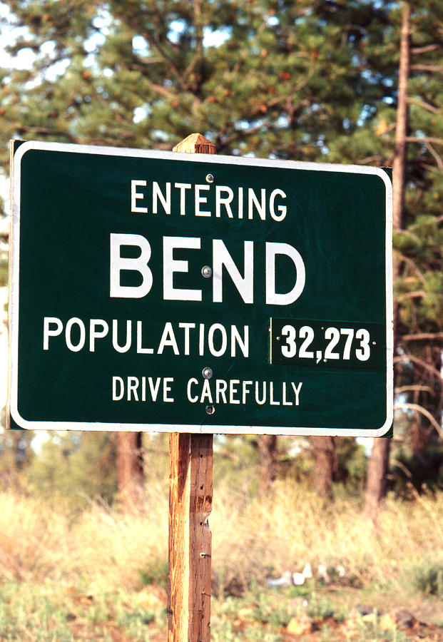 Bend, Oregon Sign Photograph by Brenda Tharp