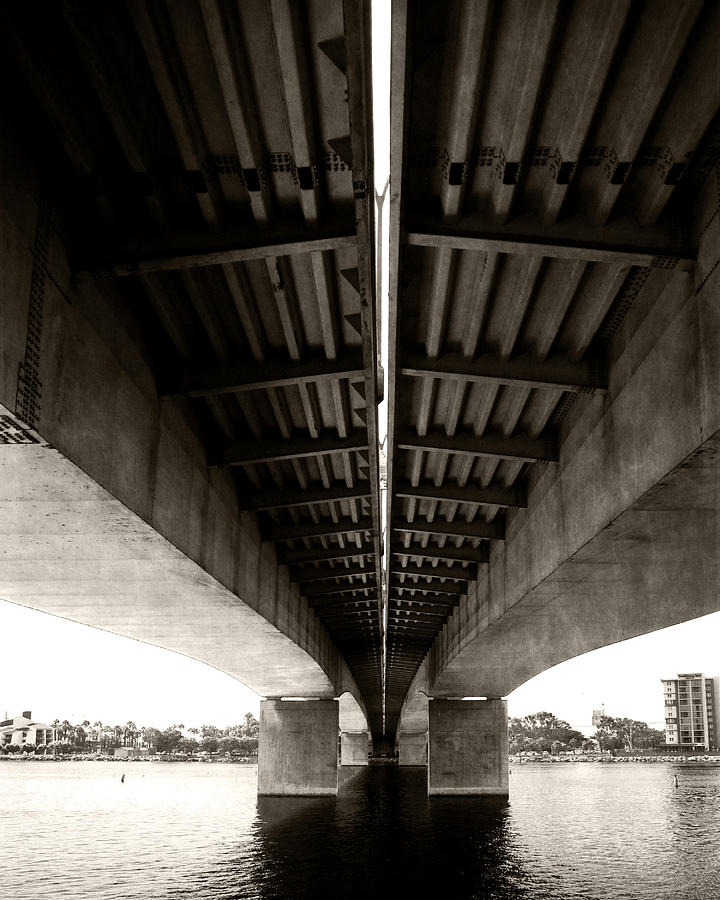 Beneath the Queensway Bridge Photograph by Timothy Bulone