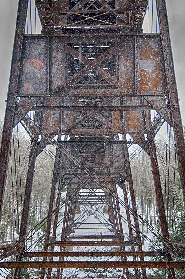 Beneath the Railroad Bridge   7D00849h Photograph by Guy Whiteley