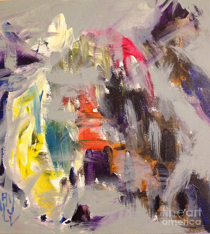 Abstract Painting - Beneath the Surface No.2. by MayLill Tomlin