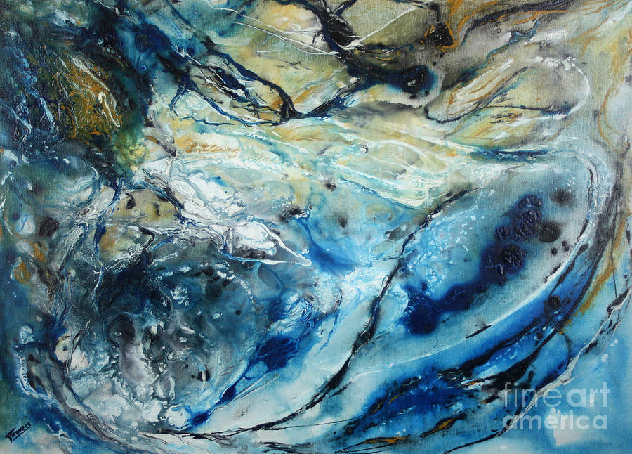 Beneath the Surface Painting by Valerie Travers