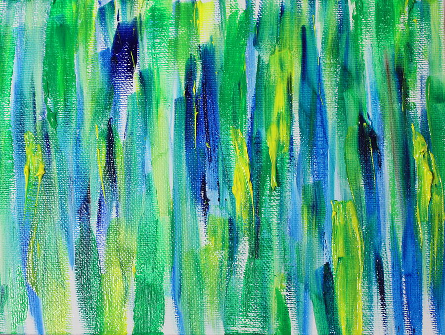 Blue Painting - Beneath the Waves by Tom Atkins Blue Painting - Beneath the Waves by Tom Atkins