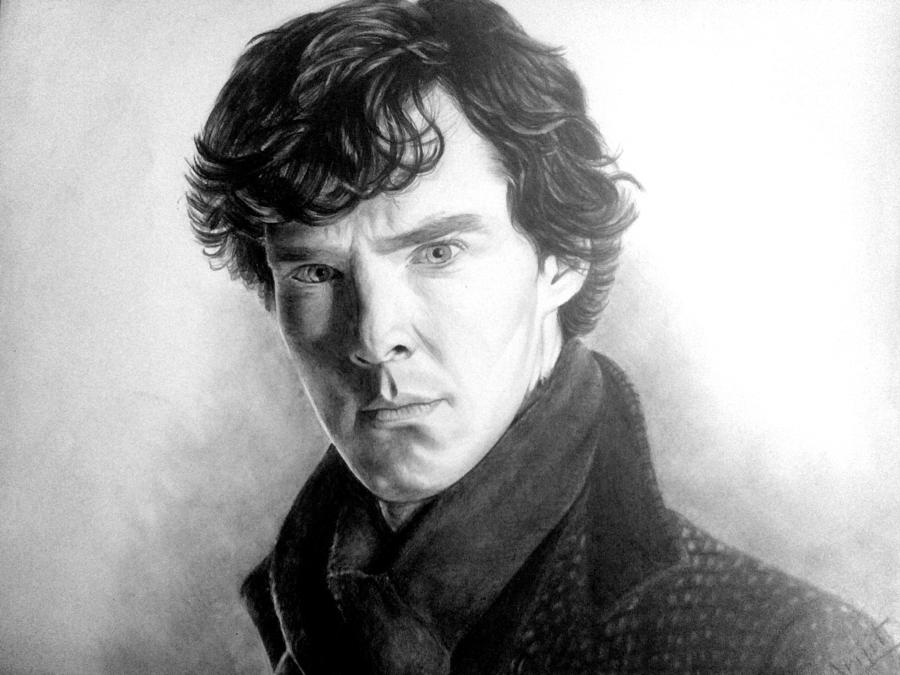 Etude Sherlock Holmes 02, Drawing by Alain Rouschmeyer | Artmajeur