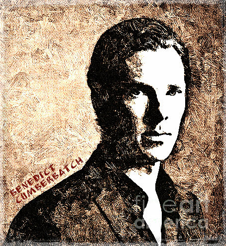 Benedict Cumberbatch Mixed Media by Binka Kirova