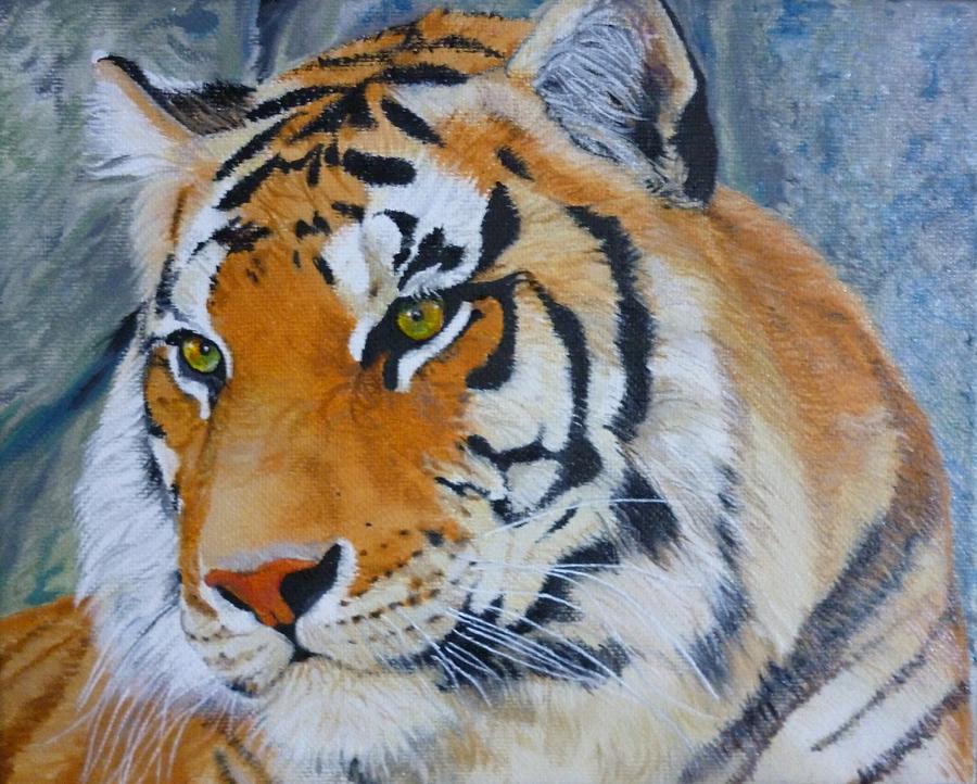 tiger oil painting