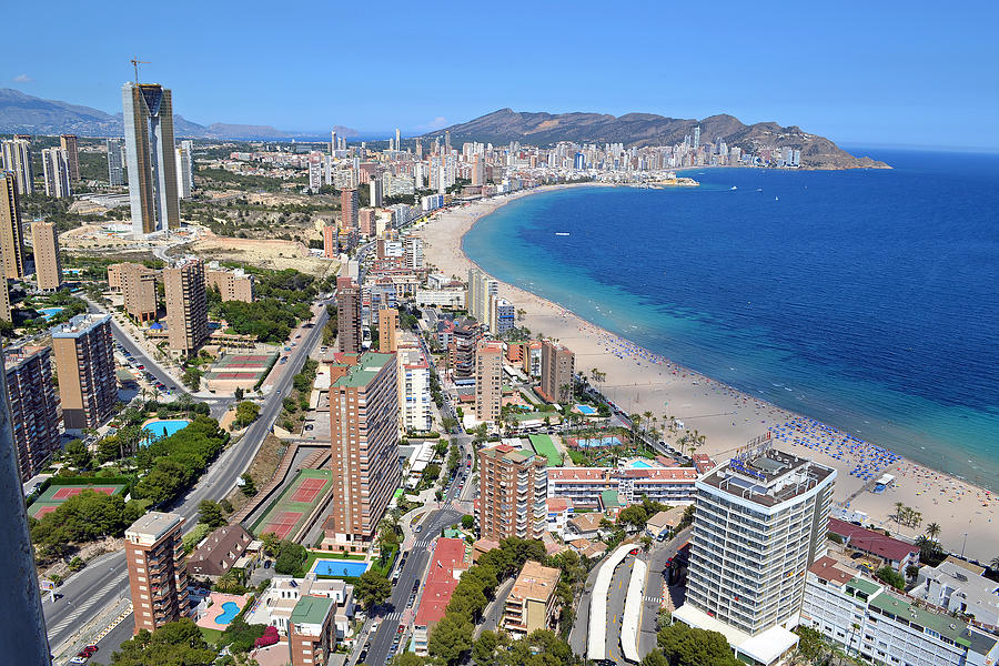 Benidorm Beach Photograph by Miguel Ramos - Fine Art America