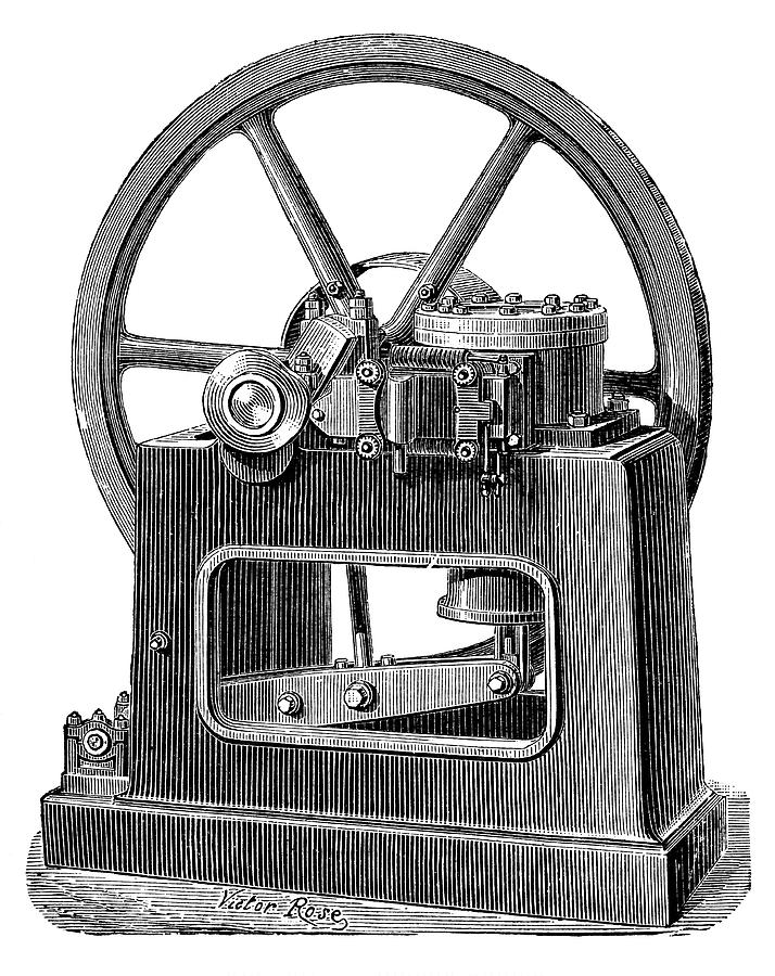 Benier Gas Engine Photograph by Science Photo Library