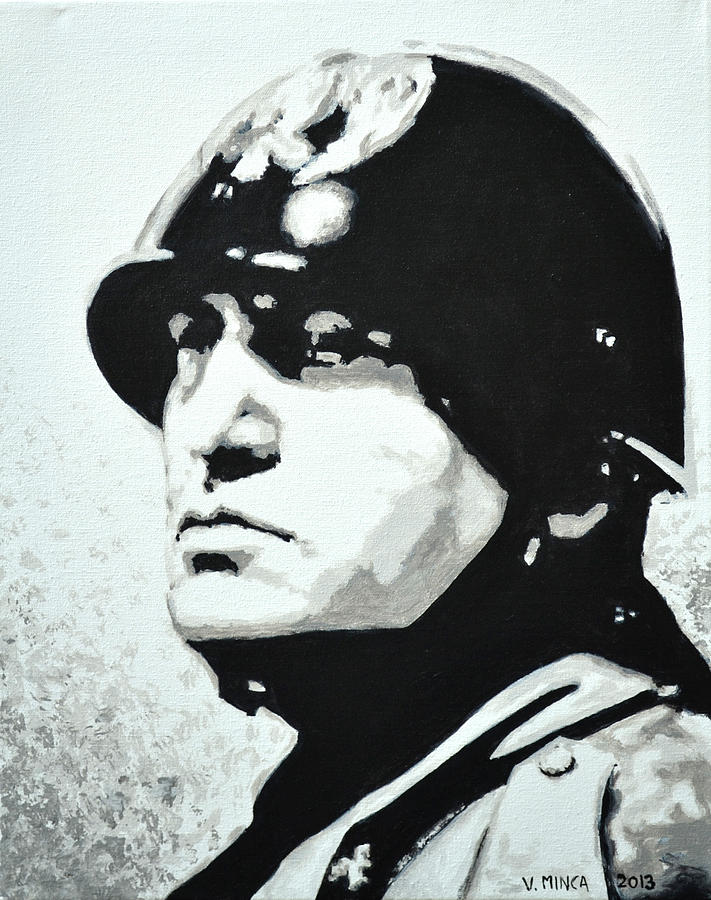 Benito Mussolini Painting by Victor Minca - Fine Art America