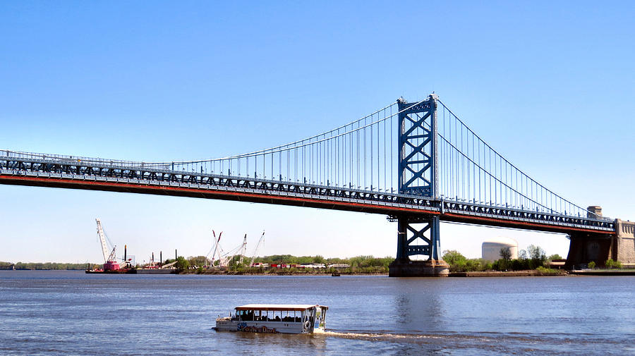 Philadelphia Photograph - Benjamin Franklin Bridge by Art Dingo