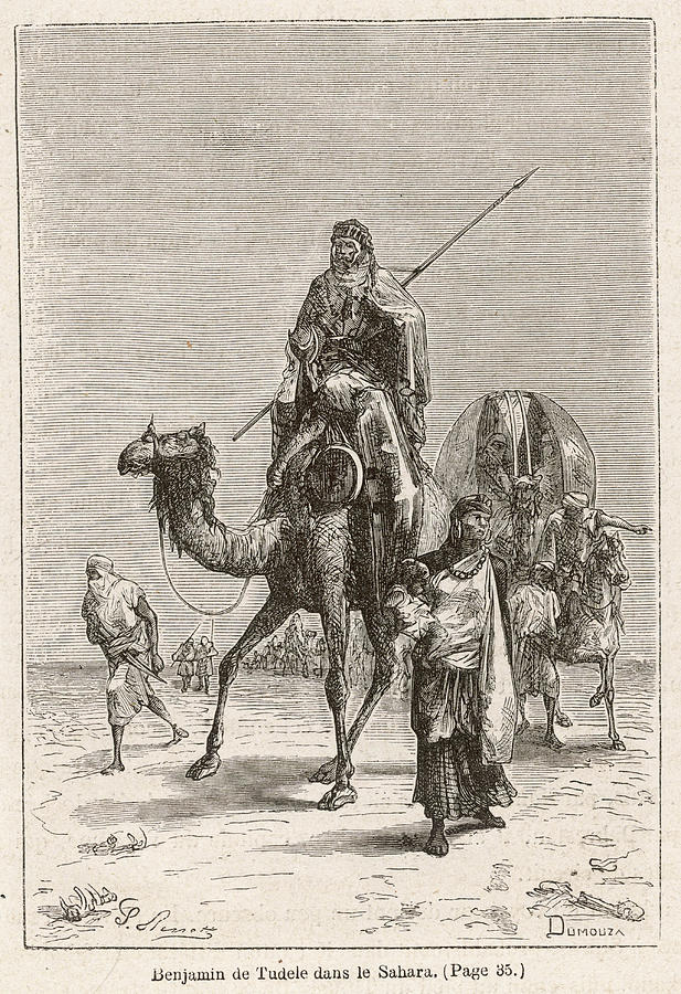 Benjamin Of Tudela Explores The Sahara Drawing by Mary Evans Picture ...