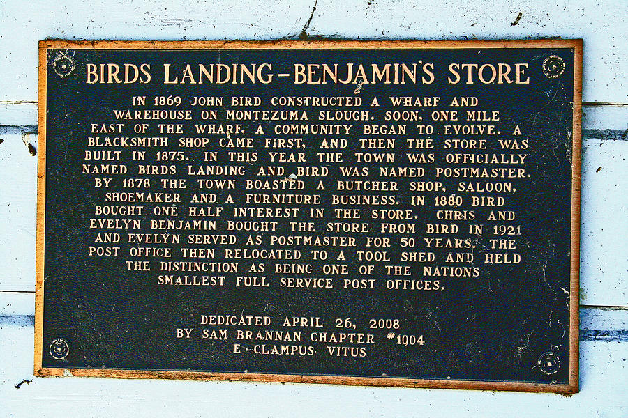 Benjamins Store at Birds Landing  Photograph by Joseph Coulombe