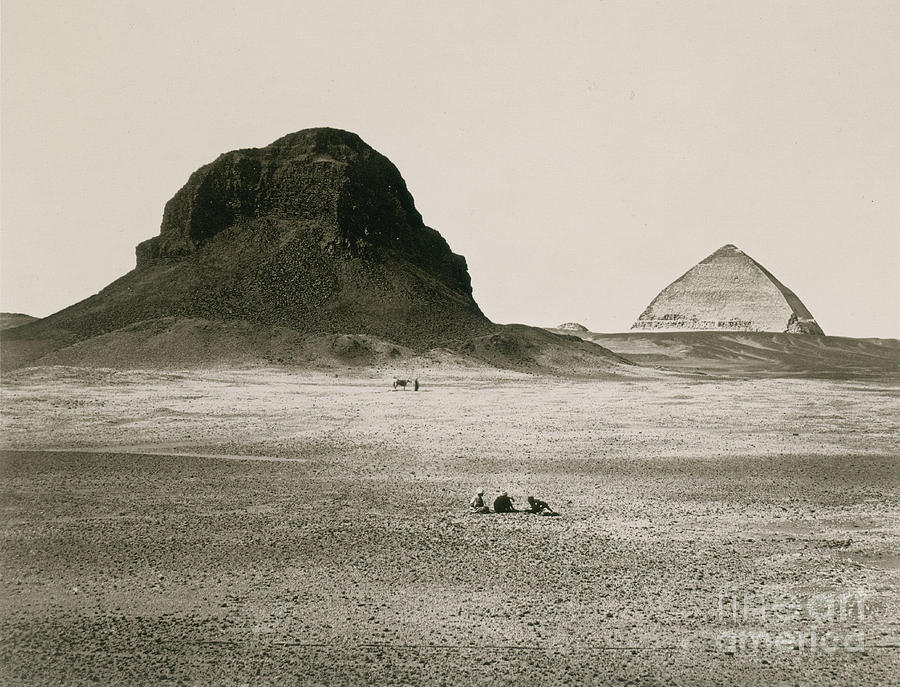 Bent Pyramid Of Dahshur, 1857 Photograph by Science Source