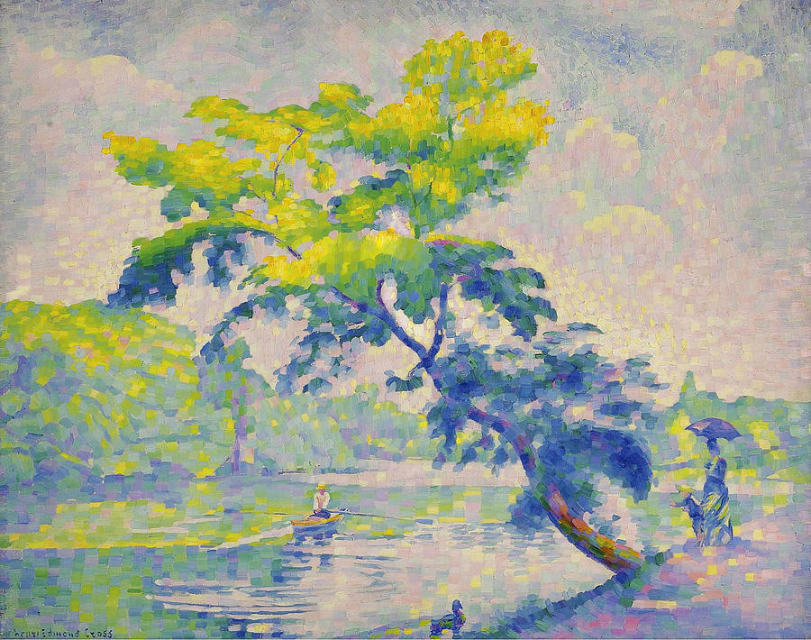 Benting Tree Painting by Henri-Edmond Cross