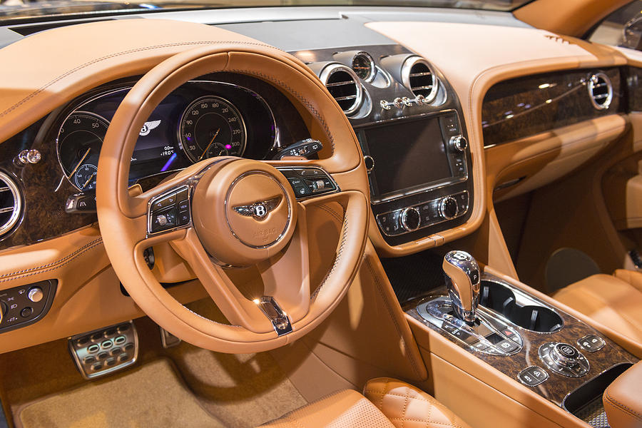 Bentley Bentayga luxury SUV interior Photograph by Sjo