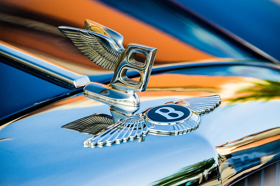 Bentley Hood Ornament Photograph by James Gamble Bentley Hood Ornament Photograph by James Gamble