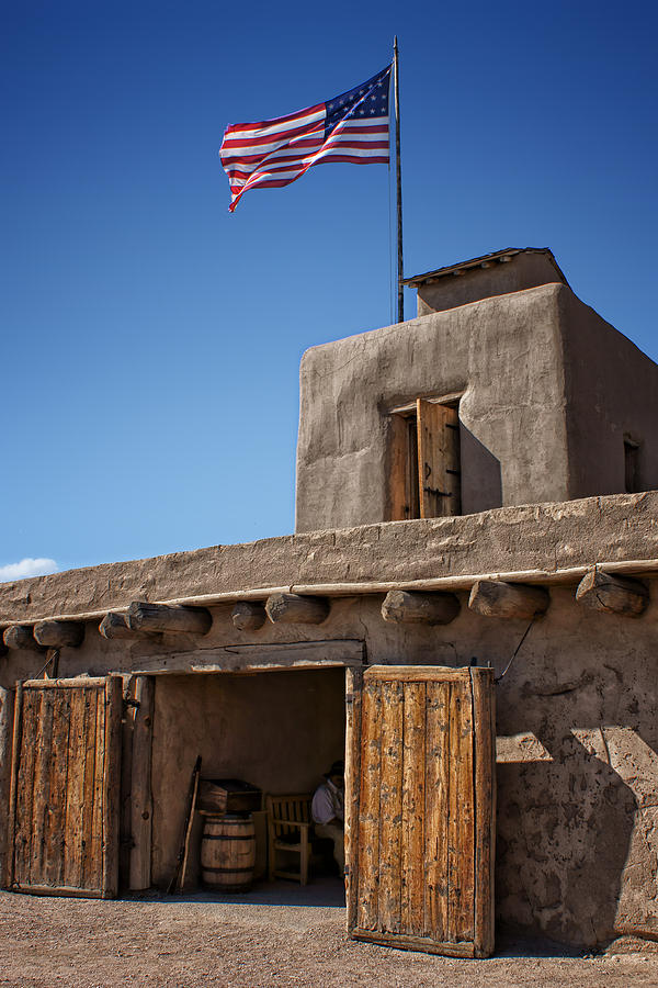 Bents Old Fort Flag Photograph by Nikolyn McDonald