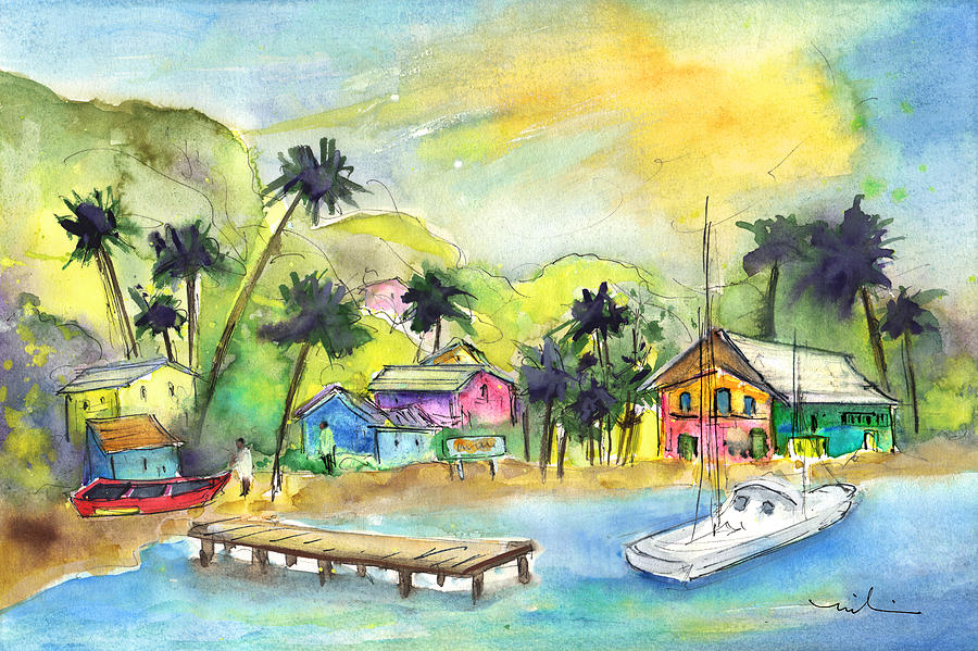 Bequia 01 Painting by Miki De Goodaboom