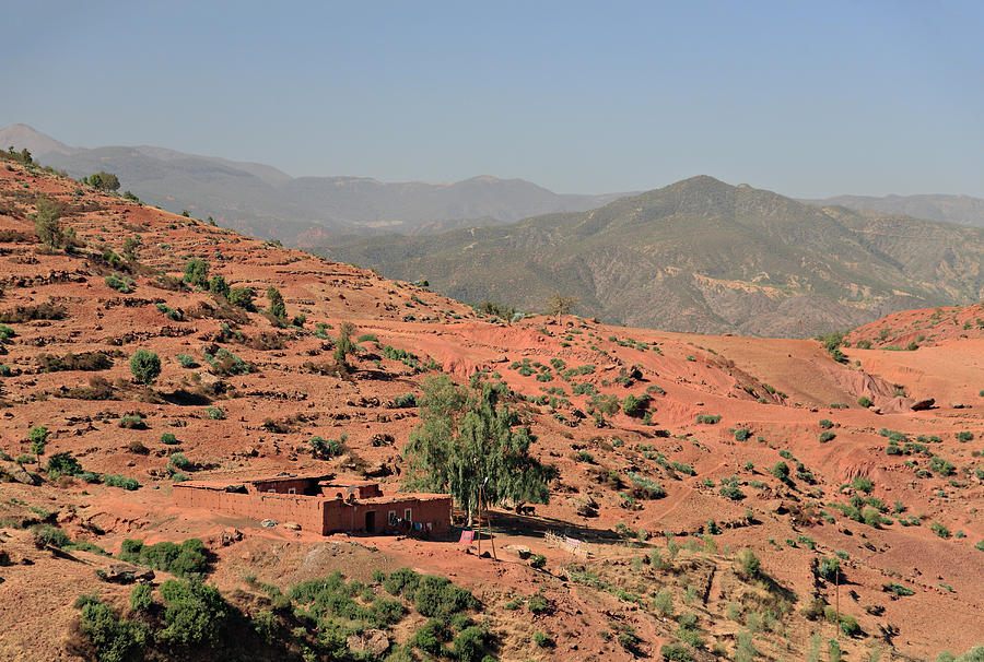 Berber Farm House In The High Atlas Photograph by Anthony Collins