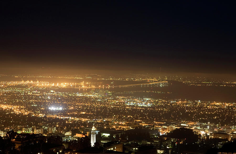 Berkeley At Night Photograph by Peter Menzel