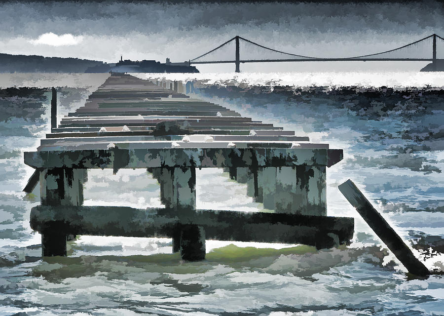 Berkeley Marina Pier Study 1 Photograph by Samuel Sheats