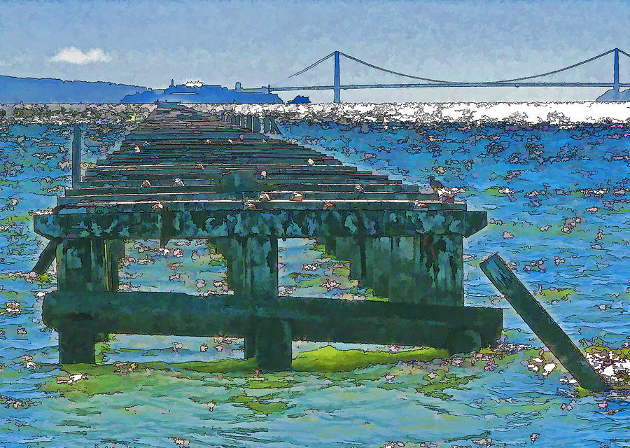 Berkeley Marina Pier Study 2 Photograph by Samuel Sheats