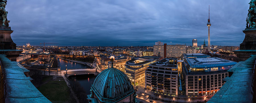 Berlin Pyrography - Berlin - Cathedral Skyline View by Jean Claude Castor Berlin Pyrography - Berlin - Cathedral Skyline View by Jean Claude Castor