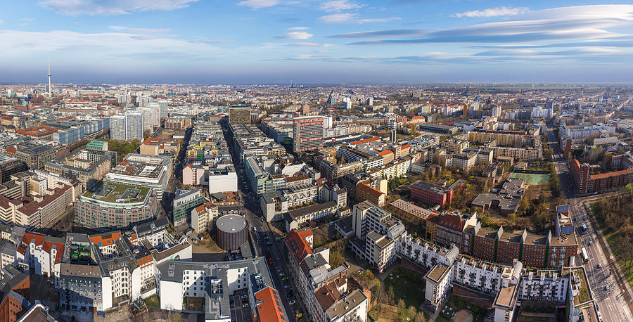 Berlin Aerial Panorama Photograph by Semmick Photo