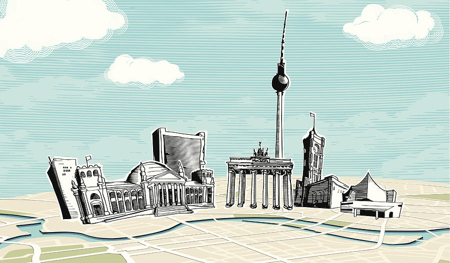 Berlin Drawing by Bo68