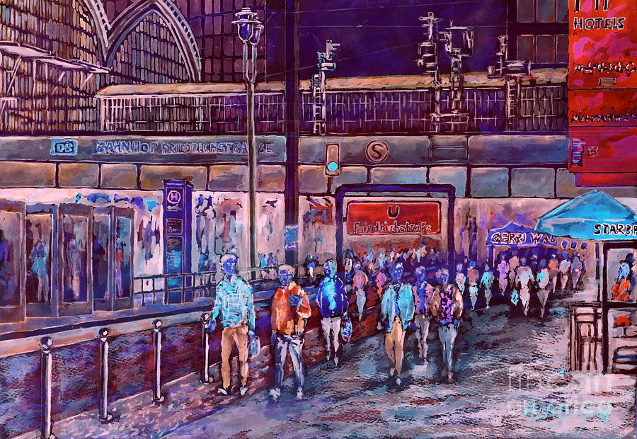 Berlin Frederic Street Station II Painting by Almo M
