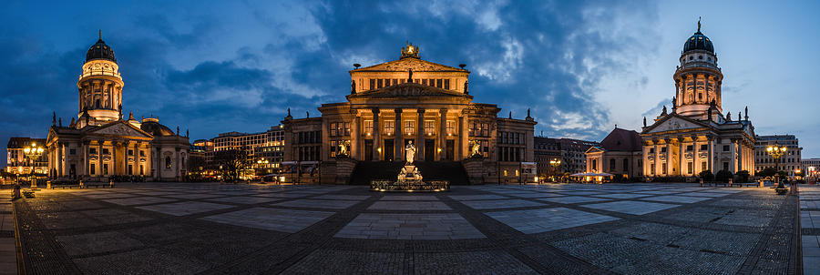 Berlin Pyrography - Berlin - Gendarmenmarkt Panorama by Jean Claude Castor Berlin Pyrography - Berlin - Gendarmenmarkt Panorama by Jean Claude Castor