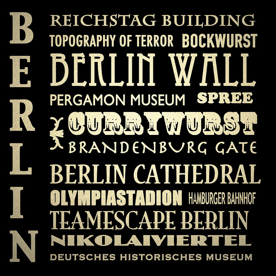 Berlin Germany Famous Landmarks Digital Art by Patricia Lintner