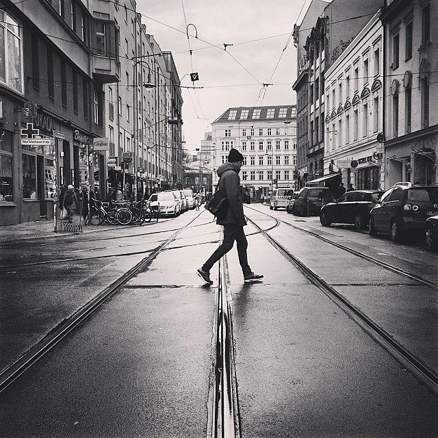 Berlin Mitte. Crossing The Street Photograph by Uwa Scholz