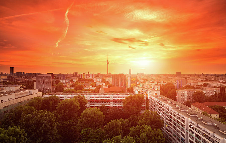 Berlin Skyline Summer Cityscape With Photograph by Matthias Makarinus Berlin Skyline Summer Cityscape With Photograph by Matthias Makarinus