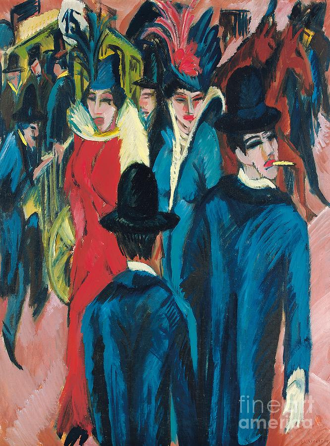 Berlin Painting - Berlin Street Scene by Ernst Ludwig Kirchner
