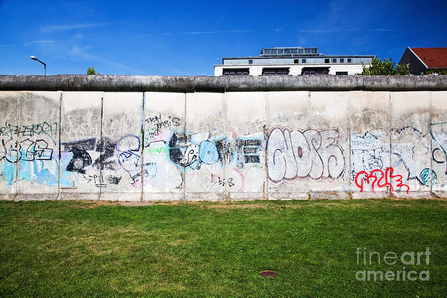 Berlin Photograph - Berlin Wall Memorial with graffiti  by Michal Bednarek
