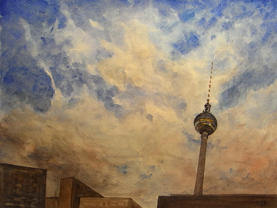 Berlin Painting - Berliner Sky by Juan  Bosco