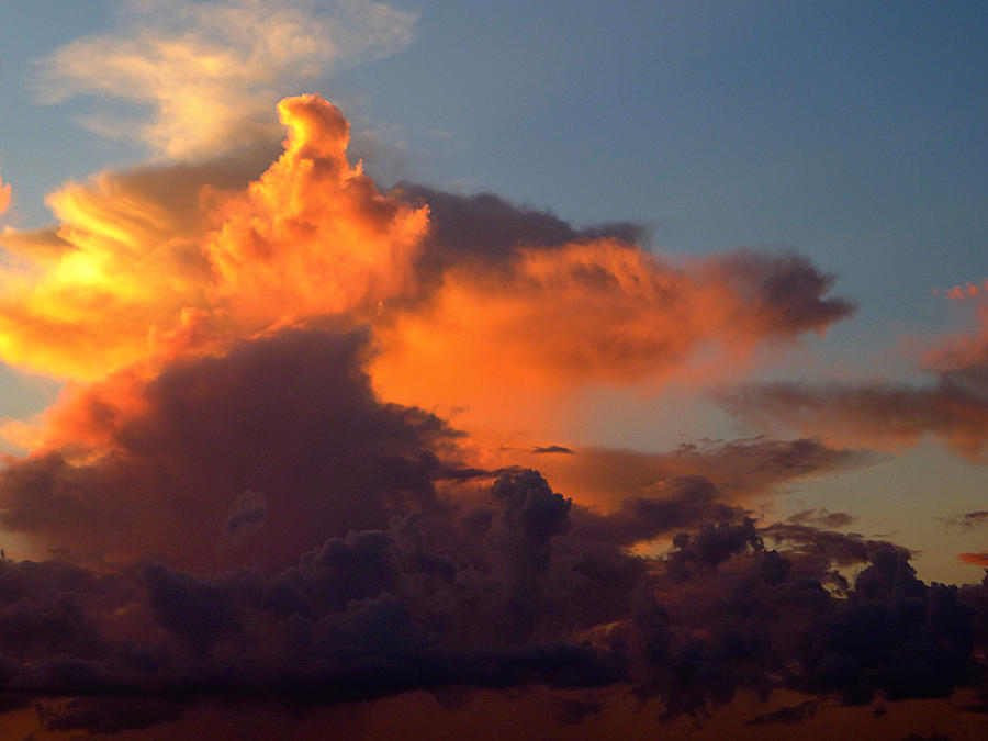Sunset Photograph - Bermuda Clouds by Richard Reeve