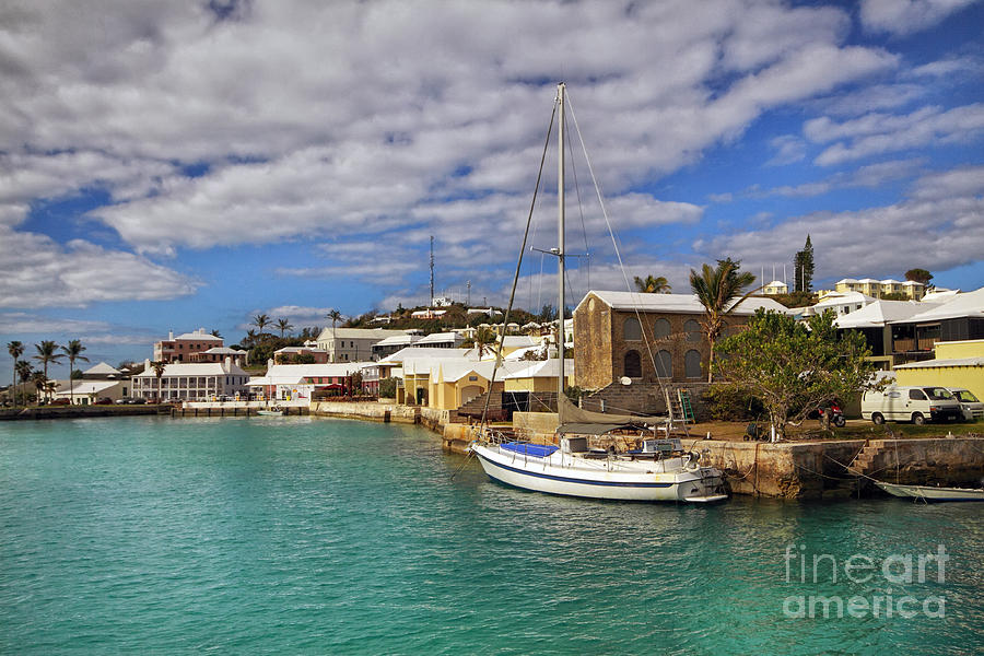 Boat Photograph - Bermuda St George Harbour by Charline Xia