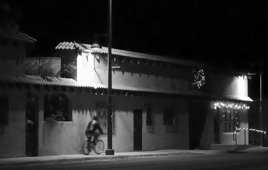 Bernalillo Under Street Lights Photograph by Mary Lee Dereske