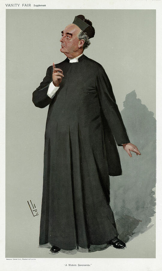Bernard Drawing - Bernard John Vaughan  Jesuit Priest by Mary Evans Picture Library